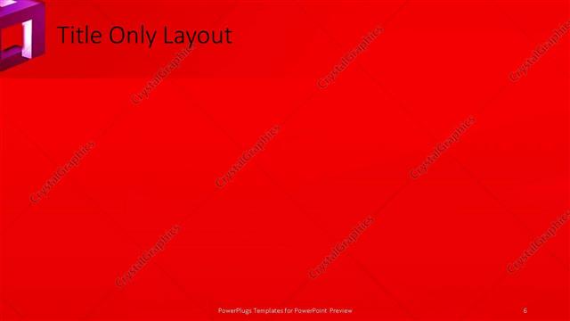 Title Only presentation slide layout