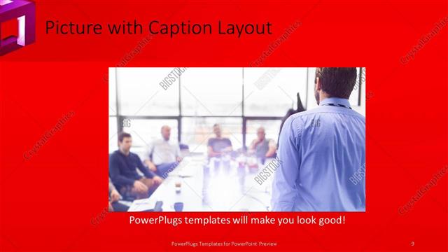 Picture with Caption presentation slide layout