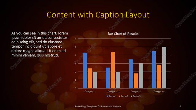 Content with Caption presentation slide layout