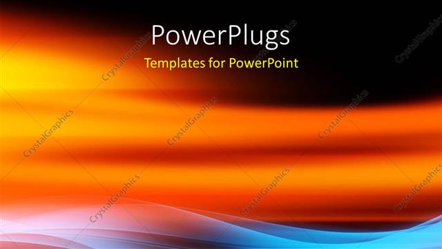  Presentation with wave - A reddish and bluish background with place for text