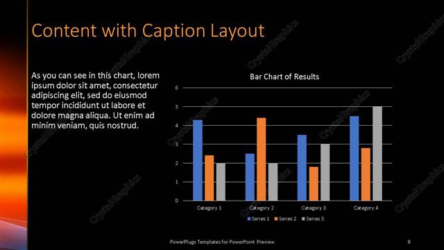 Content with Caption presentation slide layout
