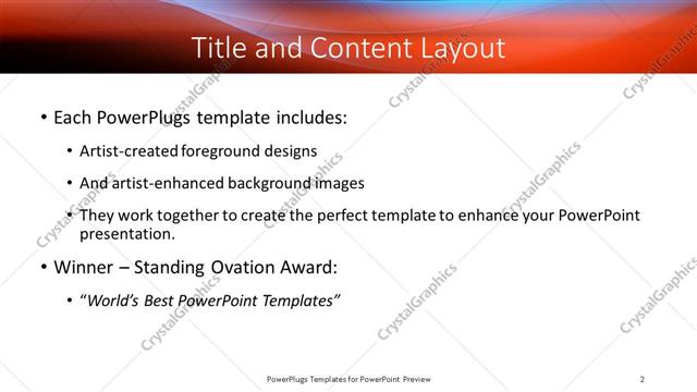 Title and Content presentation slide layout