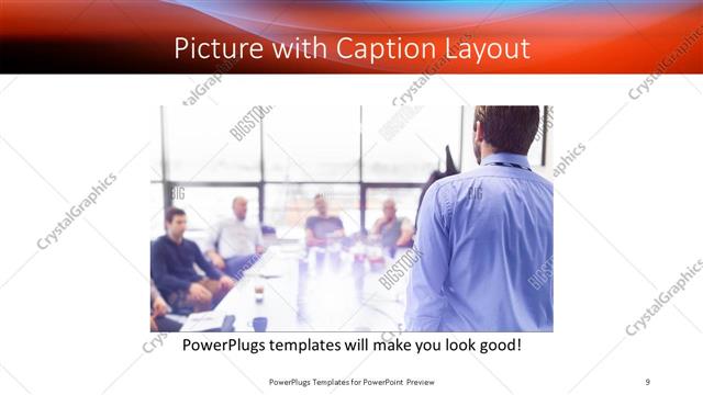 Picture with Caption presentation slide layout