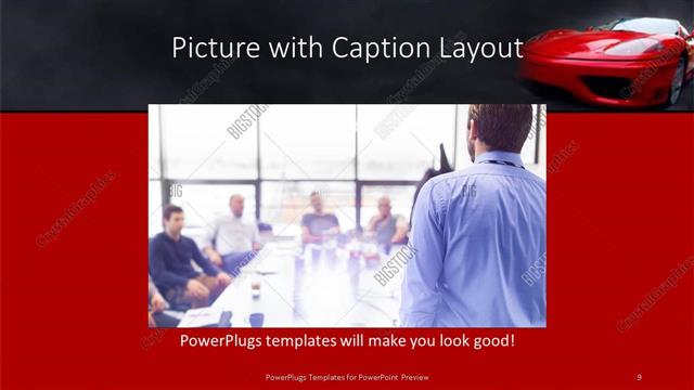 Picture with Caption presentation slide layout