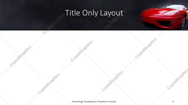 Title Only presentation slide layout