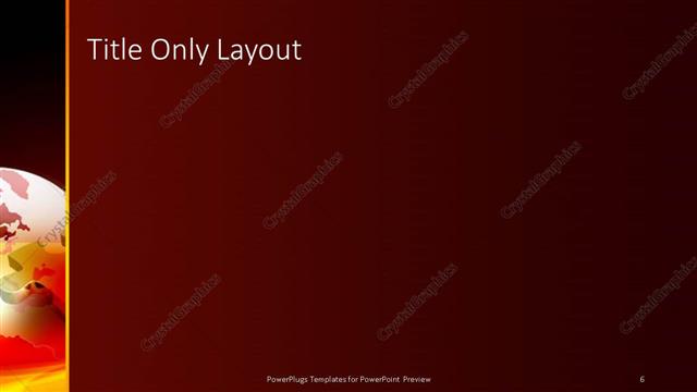 Title Only presentation slide layout