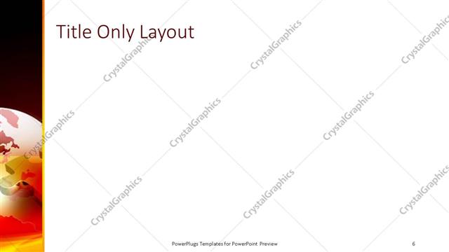 Title Only presentation slide layout