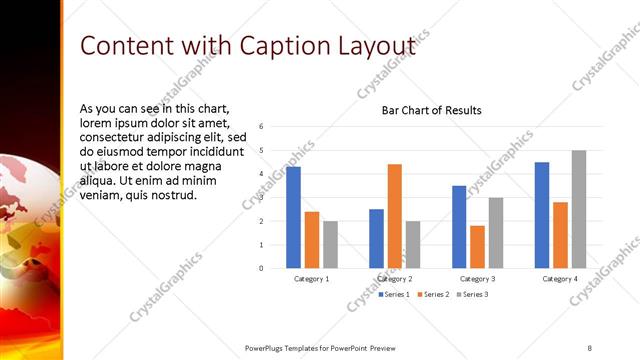Content with Caption presentation slide layout