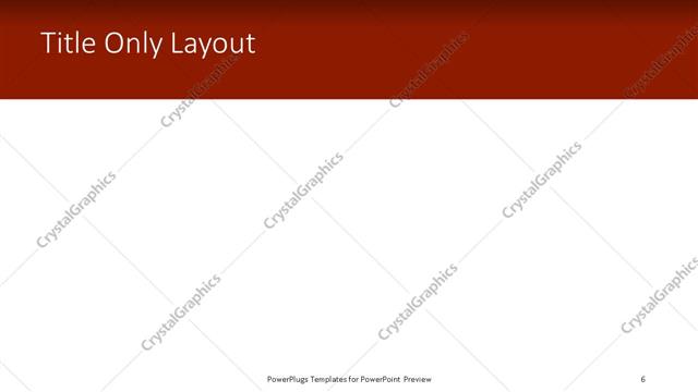 Title Only presentation slide layout