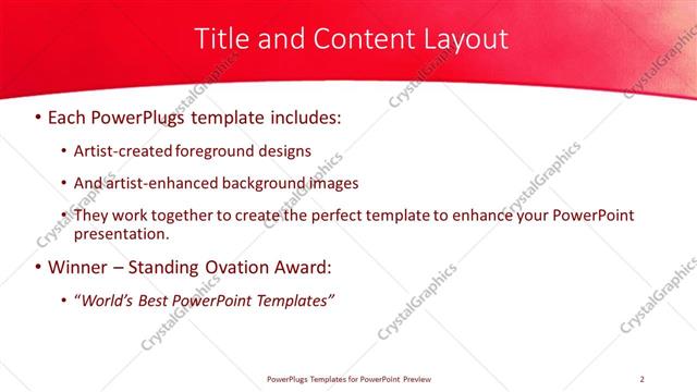 Title and Content presentation slide layout