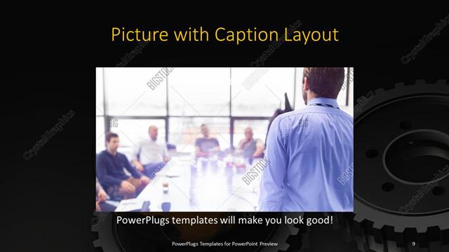 Picture with Caption presentation slide layout
