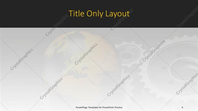 Title Only presentation slide layout
