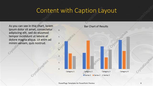 Content with Caption presentation slide layout