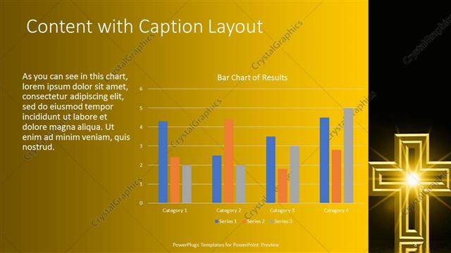 Content with Caption presentation slide layout