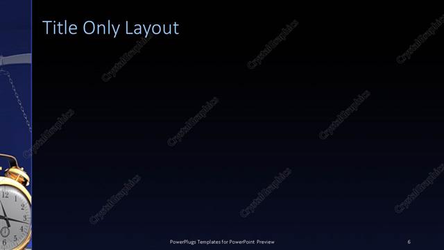 Title Only presentation slide layout