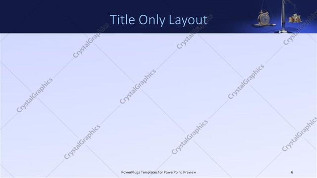 Title Only presentation slide layout