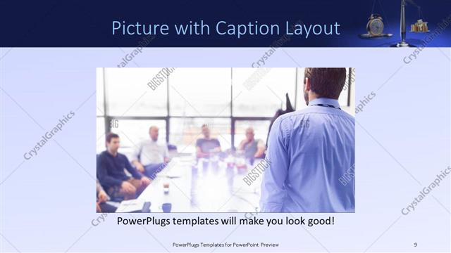 Picture with Caption presentation slide layout