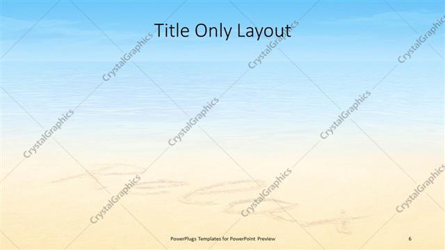 Title Only presentation slide layout