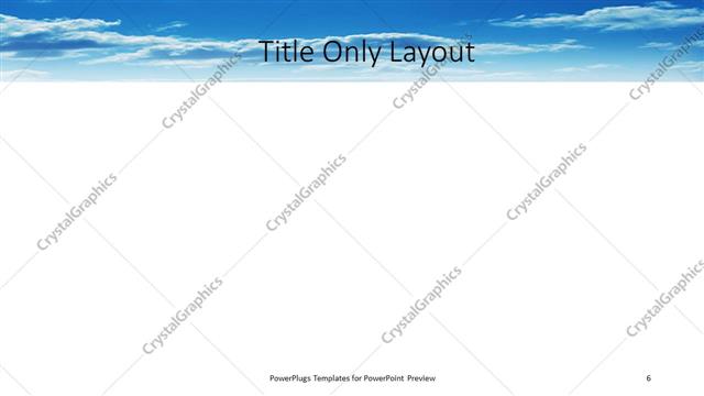 Title Only presentation slide layout