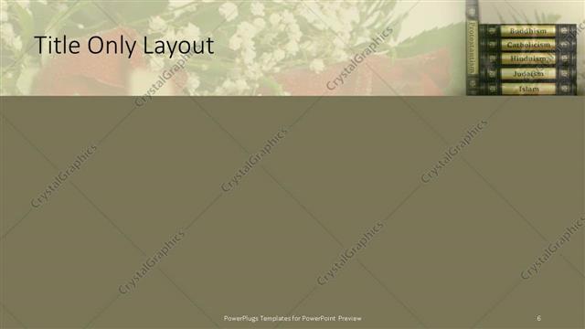 Title Only presentation slide layout