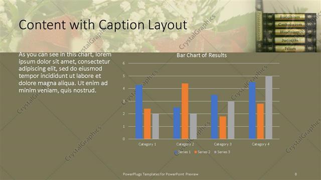 Content with Caption presentation slide layout