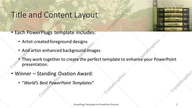 Title and Content presentation slide layout