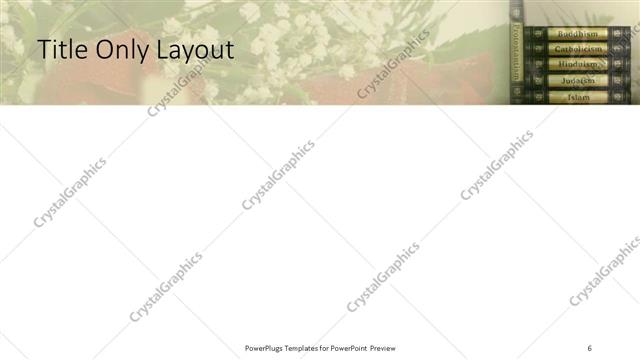 Title Only presentation slide layout