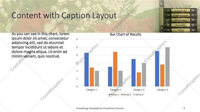 Content with Caption presentation slide layout