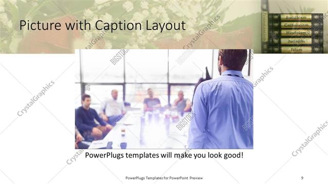 Picture with Caption presentation slide layout