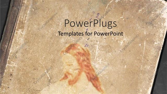  Presentation with religious bible - A religious book with Jesus on the cover