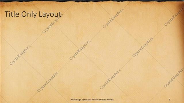 Title Only presentation slide layout