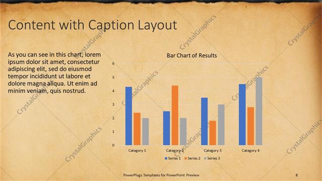 Content with Caption presentation slide layout