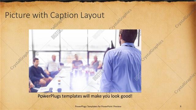 Picture with Caption presentation slide layout