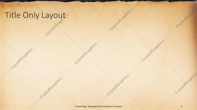 Title Only presentation slide layout