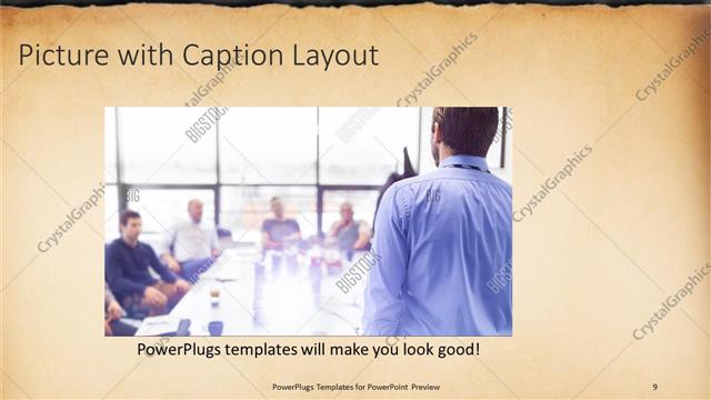 Picture with Caption presentation slide layout
