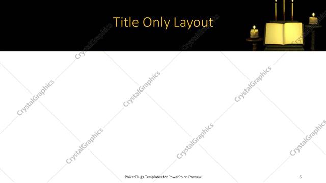 Title Only presentation slide layout