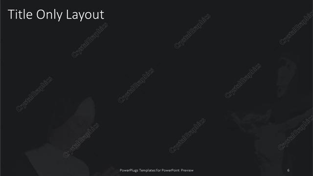 Title Only presentation slide layout