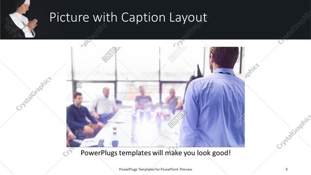 Picture with Caption presentation slide layout