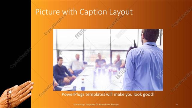 Picture with Caption presentation slide layout