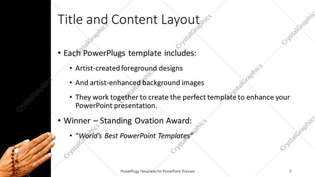 Title and Content presentation slide layout