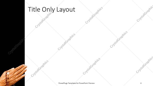 Title Only presentation slide layout