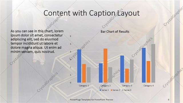 Content with Caption presentation slide layout