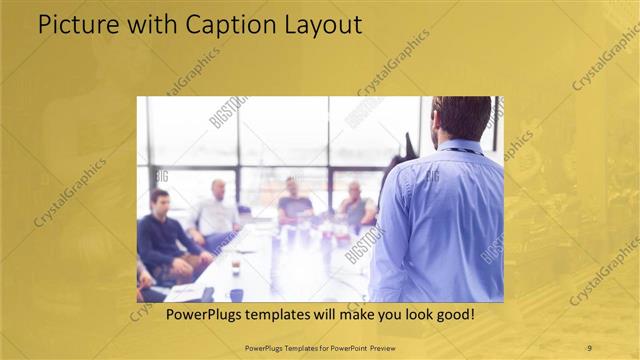 Picture with Caption presentation slide layout
