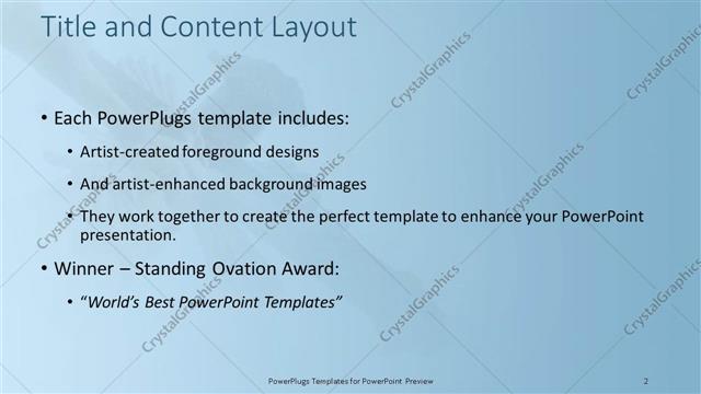 Title and Content presentation slide layout