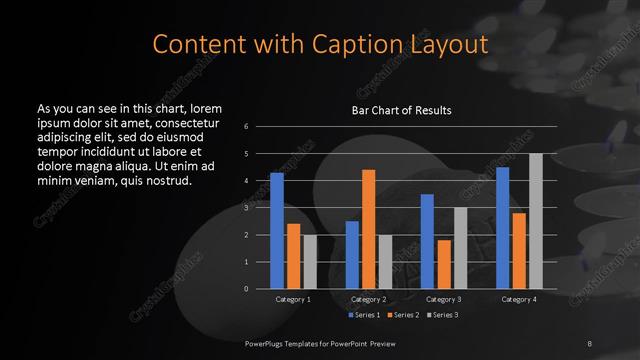 Content with Caption presentation slide layout