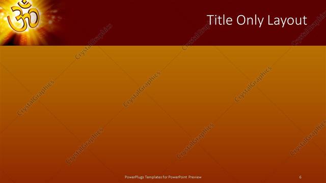 Title Only presentation slide layout