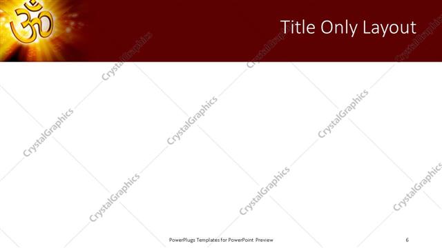 Title Only presentation slide layout