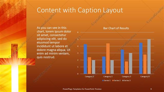 Content with Caption presentation slide layout