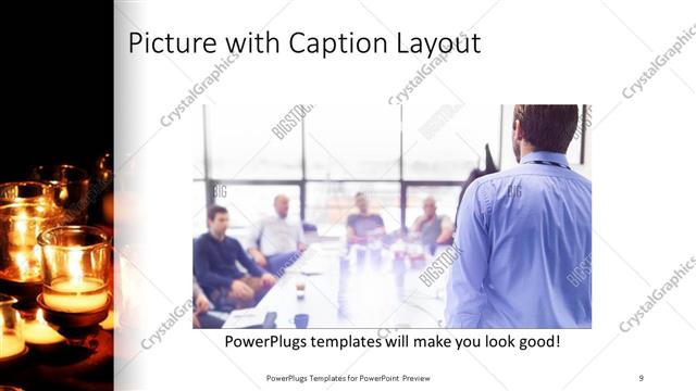 Picture with Caption presentation slide layout