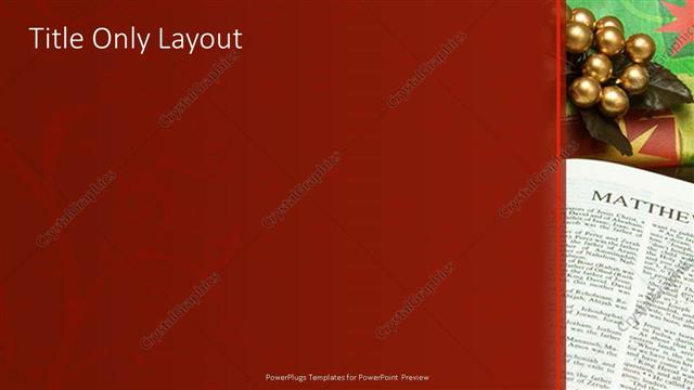 Title Only presentation slide layout